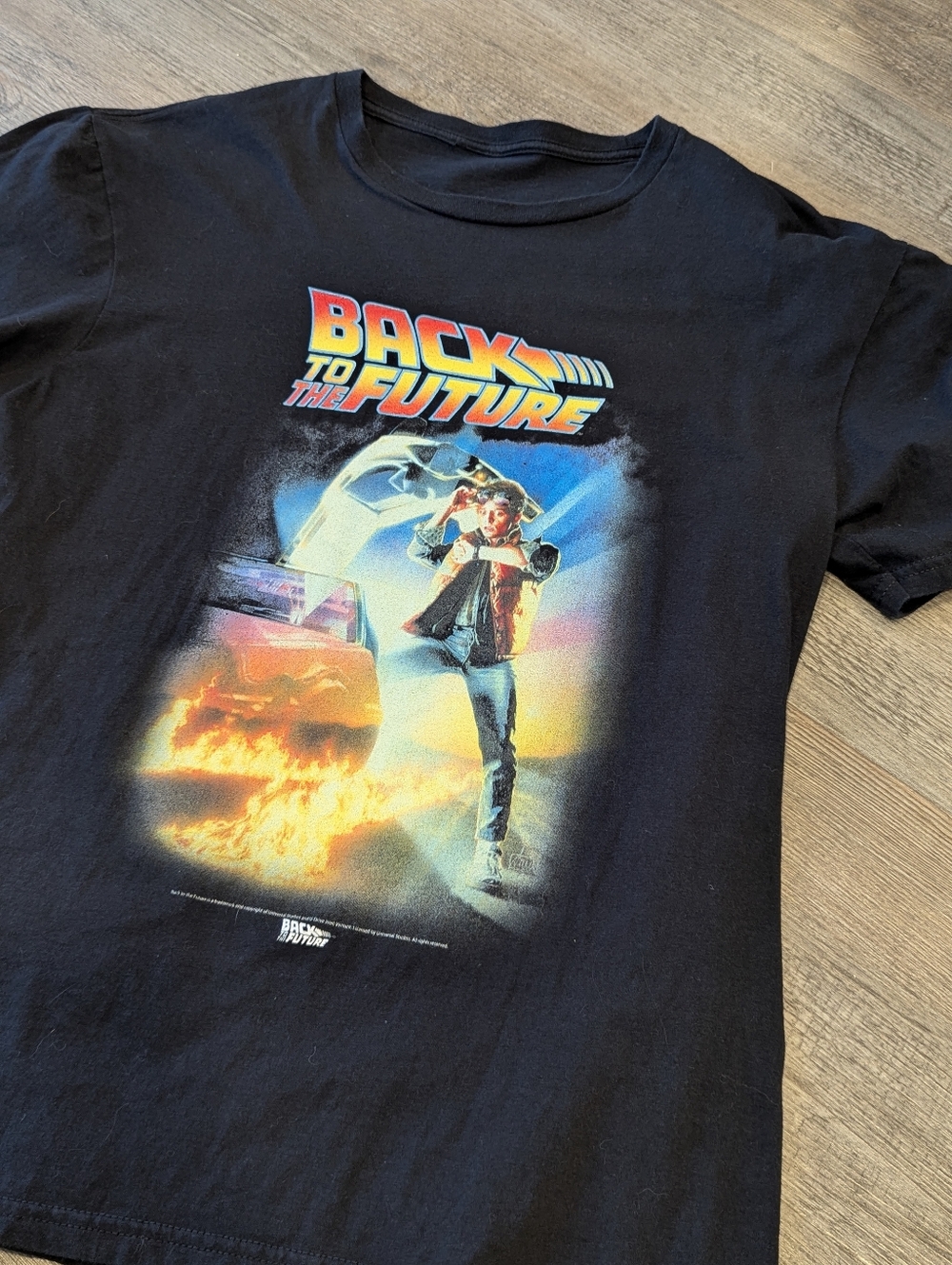 Back To The Future Black T-Shirt - L
